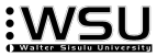 WSU logo - <div style=