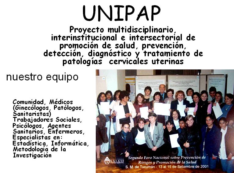 UNIPAP experiencia piloto - <div style=